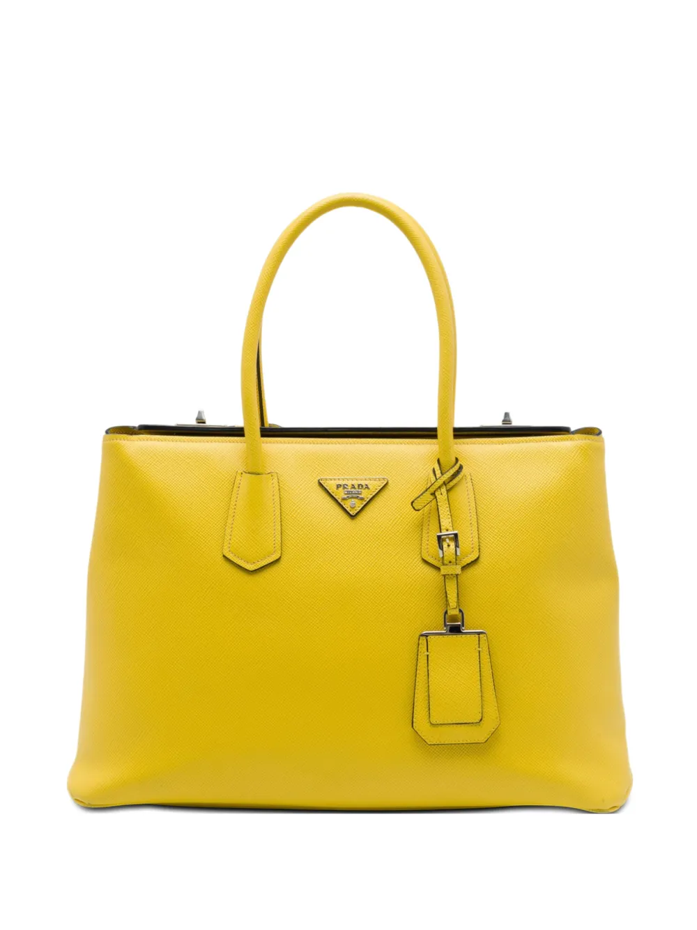 Prada Pre-Owned 2013-2026 Saffiano Cuir Double tote bag - Giallo