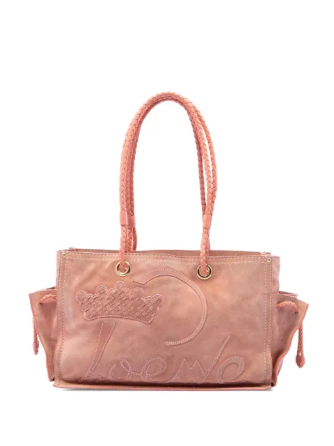 Loewe Pre-Owned 2006 Suede Crown Logo Shopper tote bag