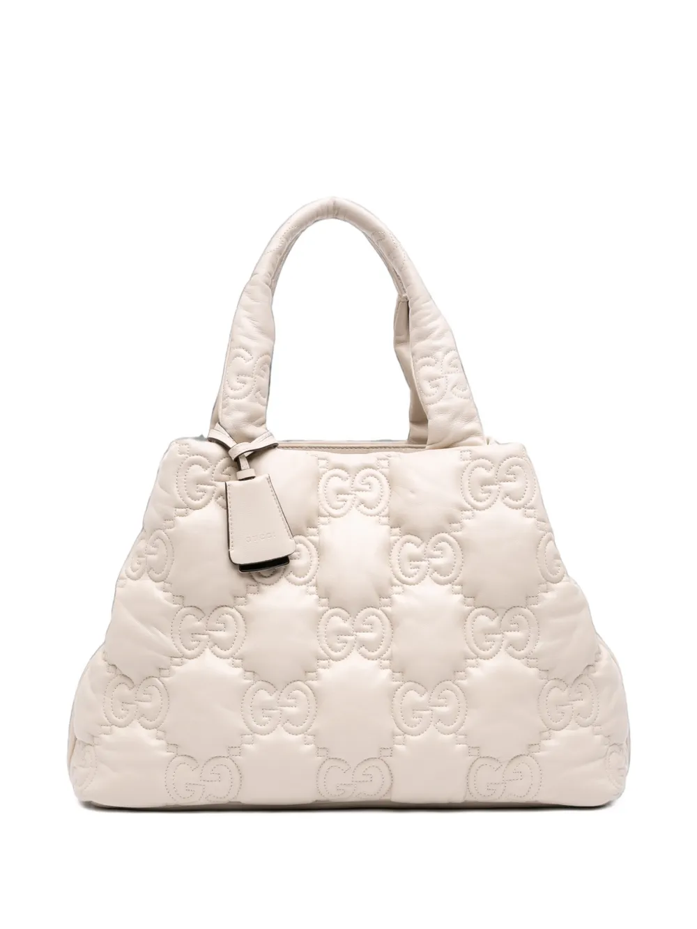 Gucci Pre-Owned 2016-2026 Large GG Matelasse Calfskin tote bag - Bianco