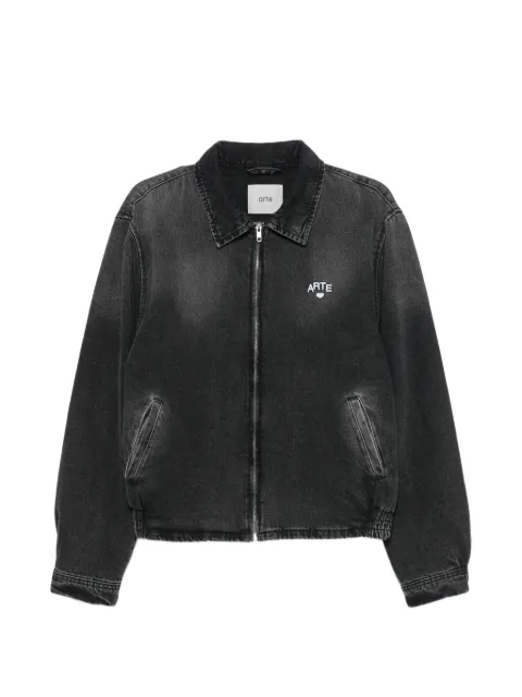 Arte Antwerp logo-embroidered denim jacket