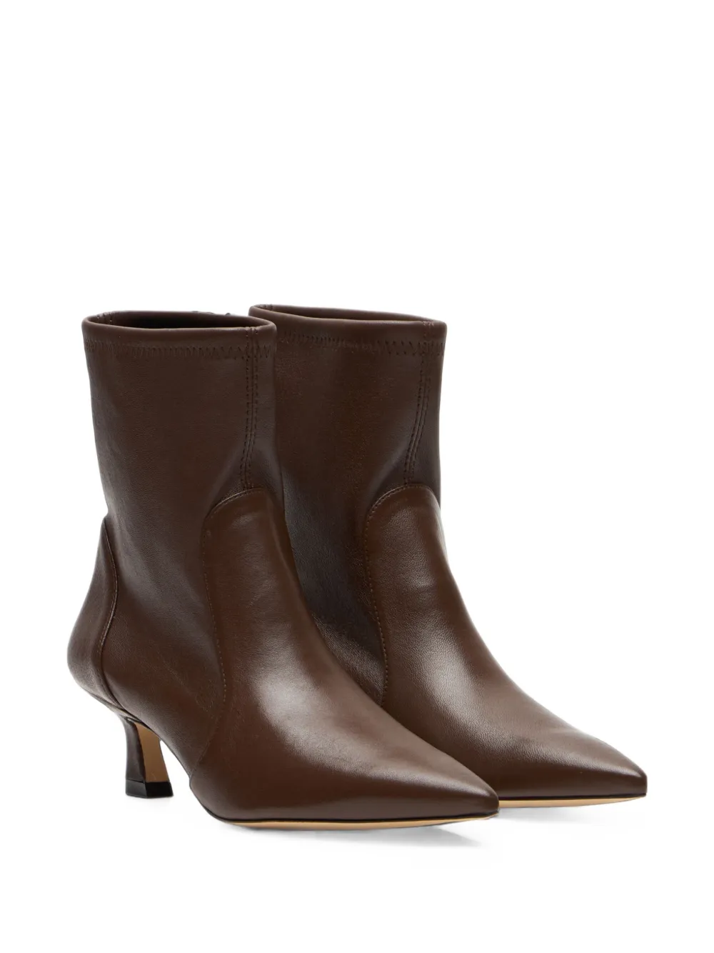 Stuart Weitzman Vinnie sculptural-heel ankle boots Bruin