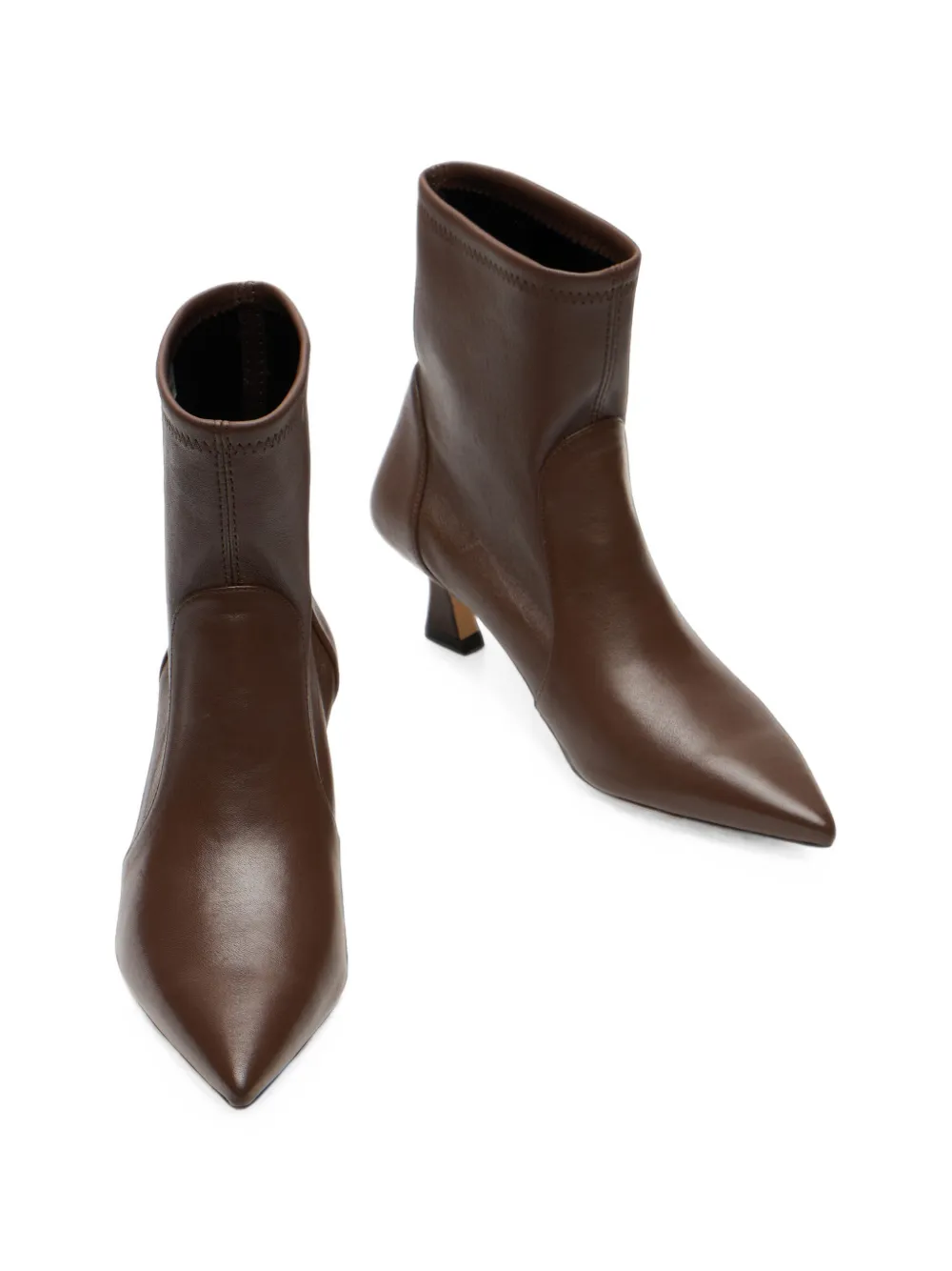 Stuart Weitzman Vinnie sculptural-heel ankle boots Bruin