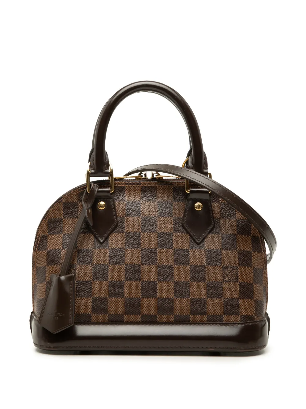 Louis Vuitton Pre-Owned 2014 Damier Ebene Alma BB satchel - Braun