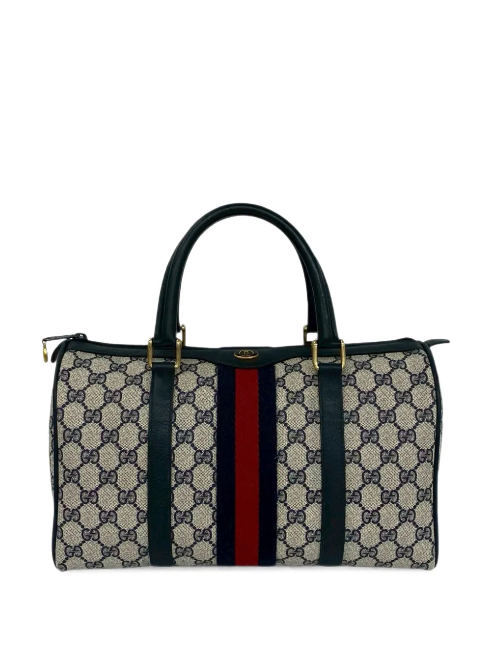 Gucci Pre-Owned 20th Century mittelgroß Ophidia Boston Tasche mit GG Supreme-Muster - Nude