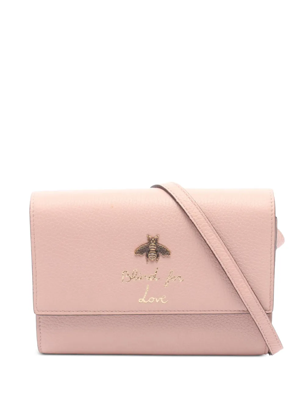 Gucci Pre-Owned 2016-2026 Animalier Blind For Love crossbody bag - Rosa