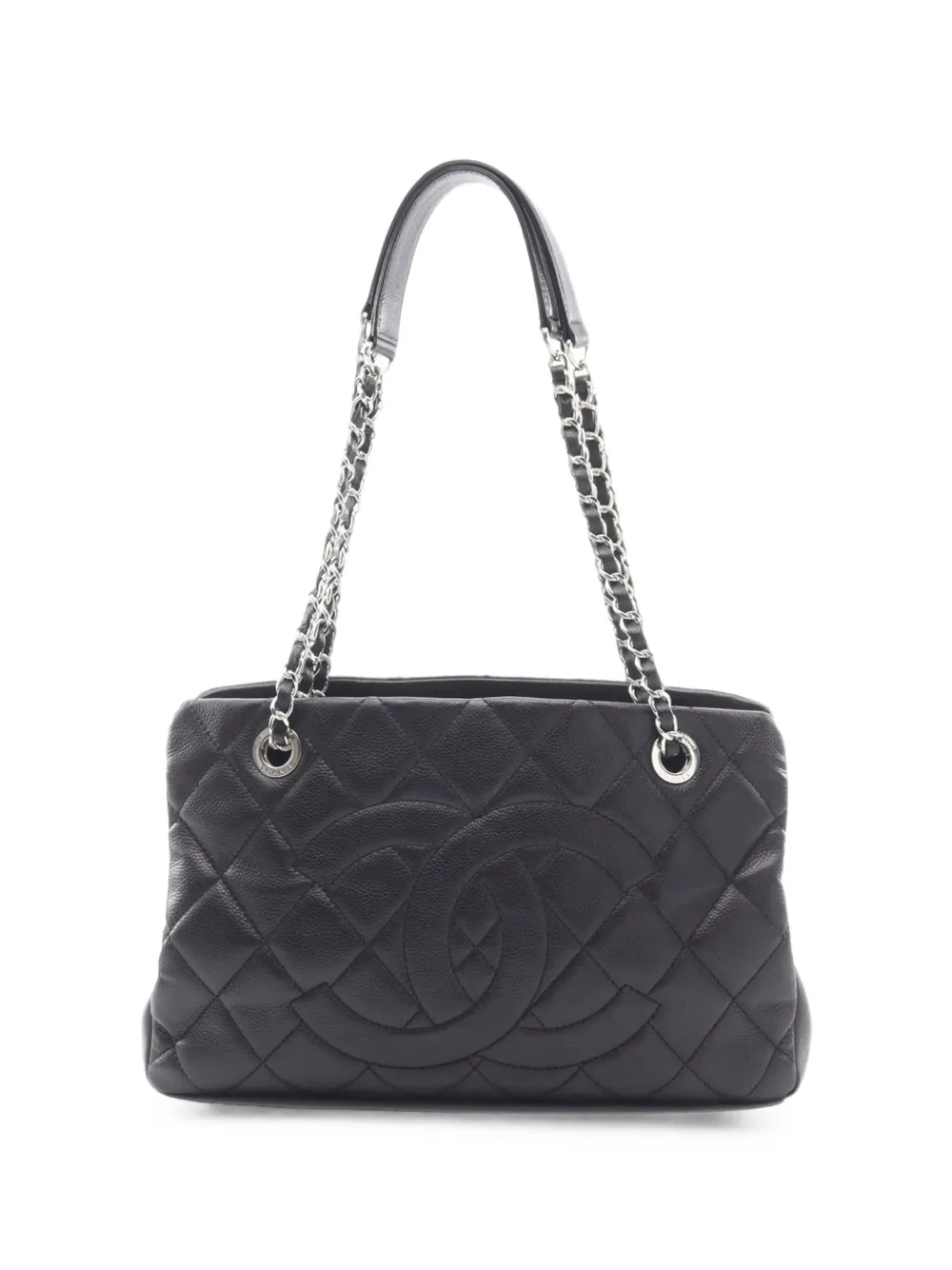 CHANEL Pre-Owned 2011 Quilted Caviar Soft Shopper tote bag - Nero