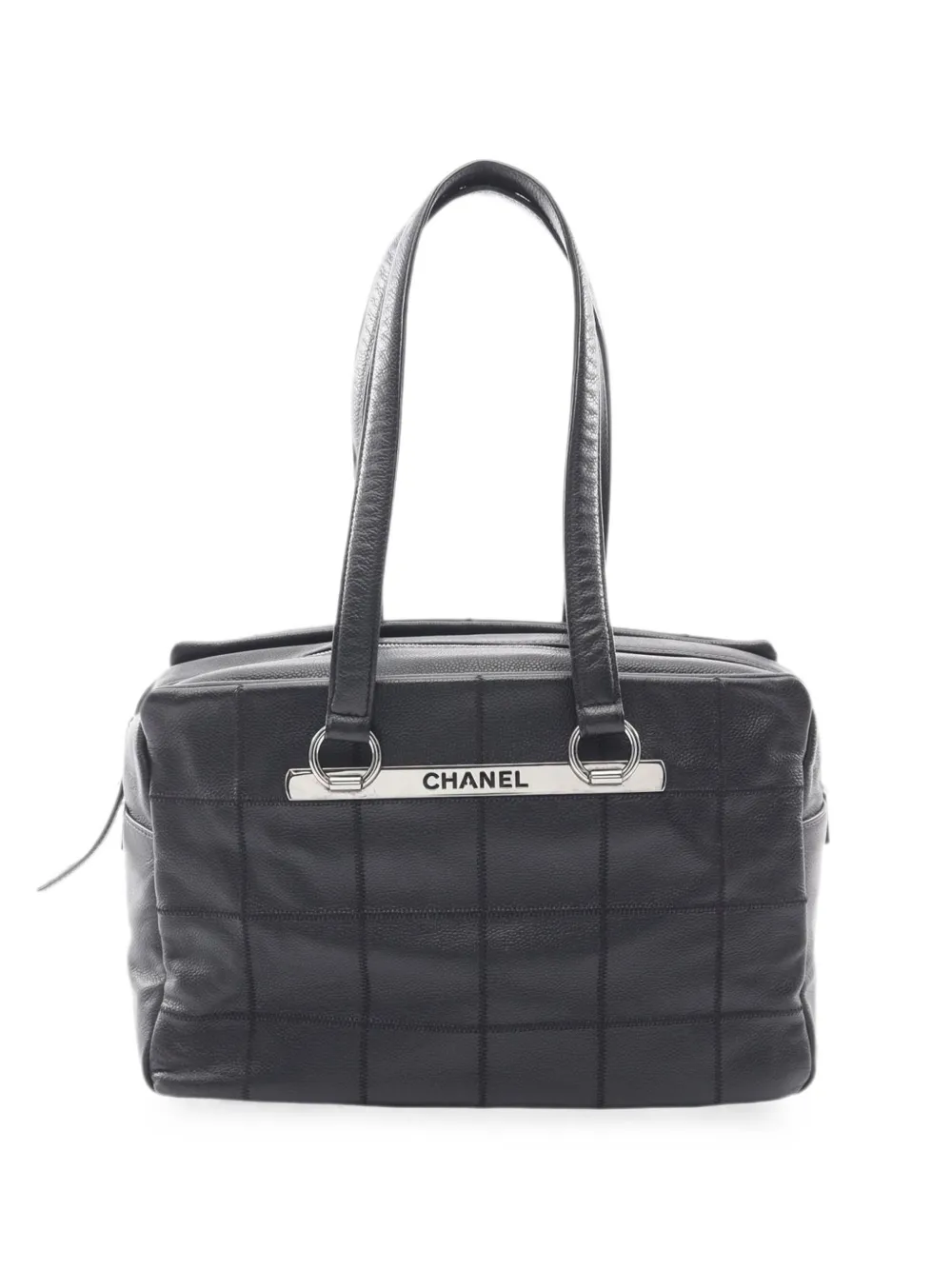CHANEL Pre-Owned 2004-2005 Choco Bar Caviar East West Bowler Bag shoulder bag - Schwarz