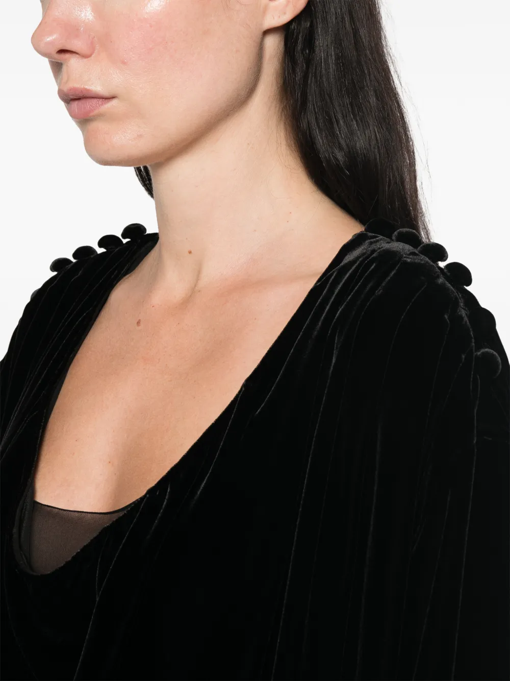 The Row Esteban top Zwart