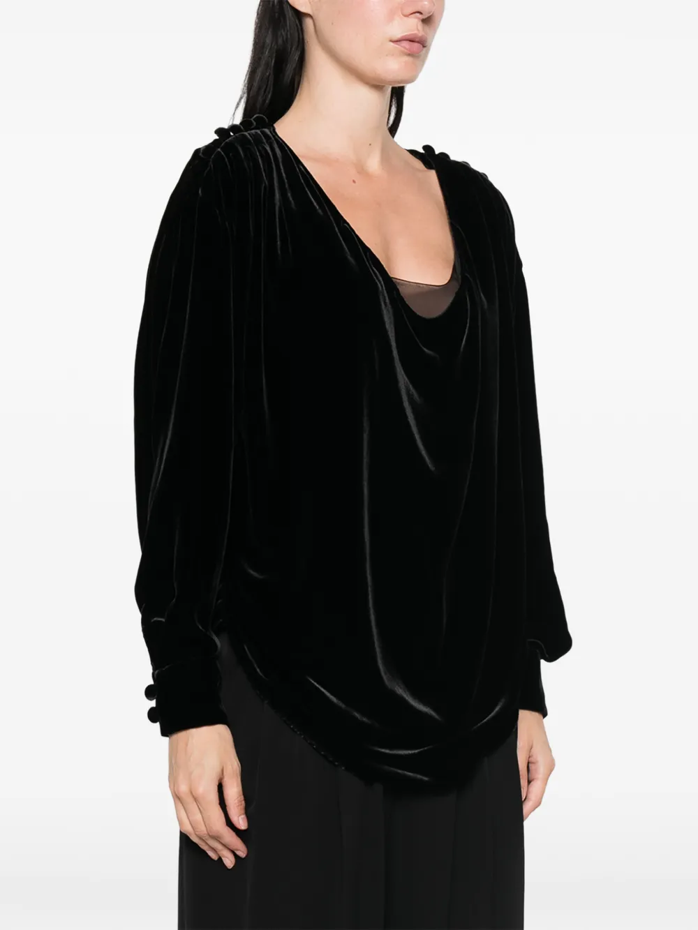 The Row Esteban top Zwart