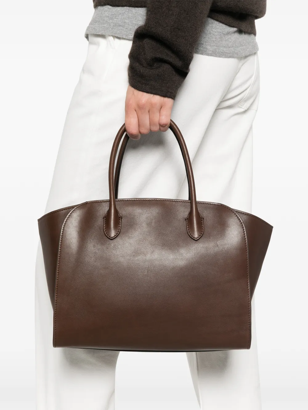 The Row 12 Marlo bag Bruin