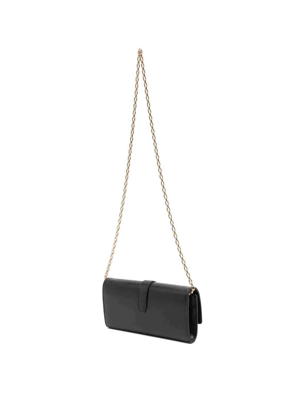 Gucci Jackie leren portemonnee met ketting Zwart
