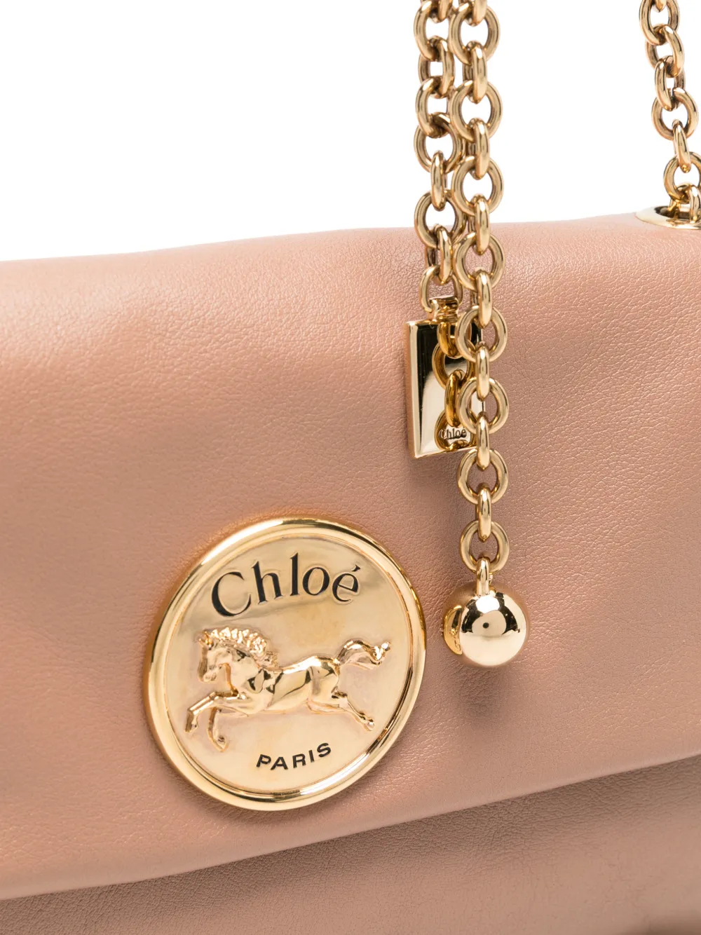 Chloé Heritage schoudertas van bewerkt leer Roze