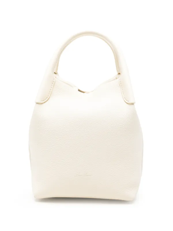 Loro Piana Small Bale Bucket Bag in Neutrals