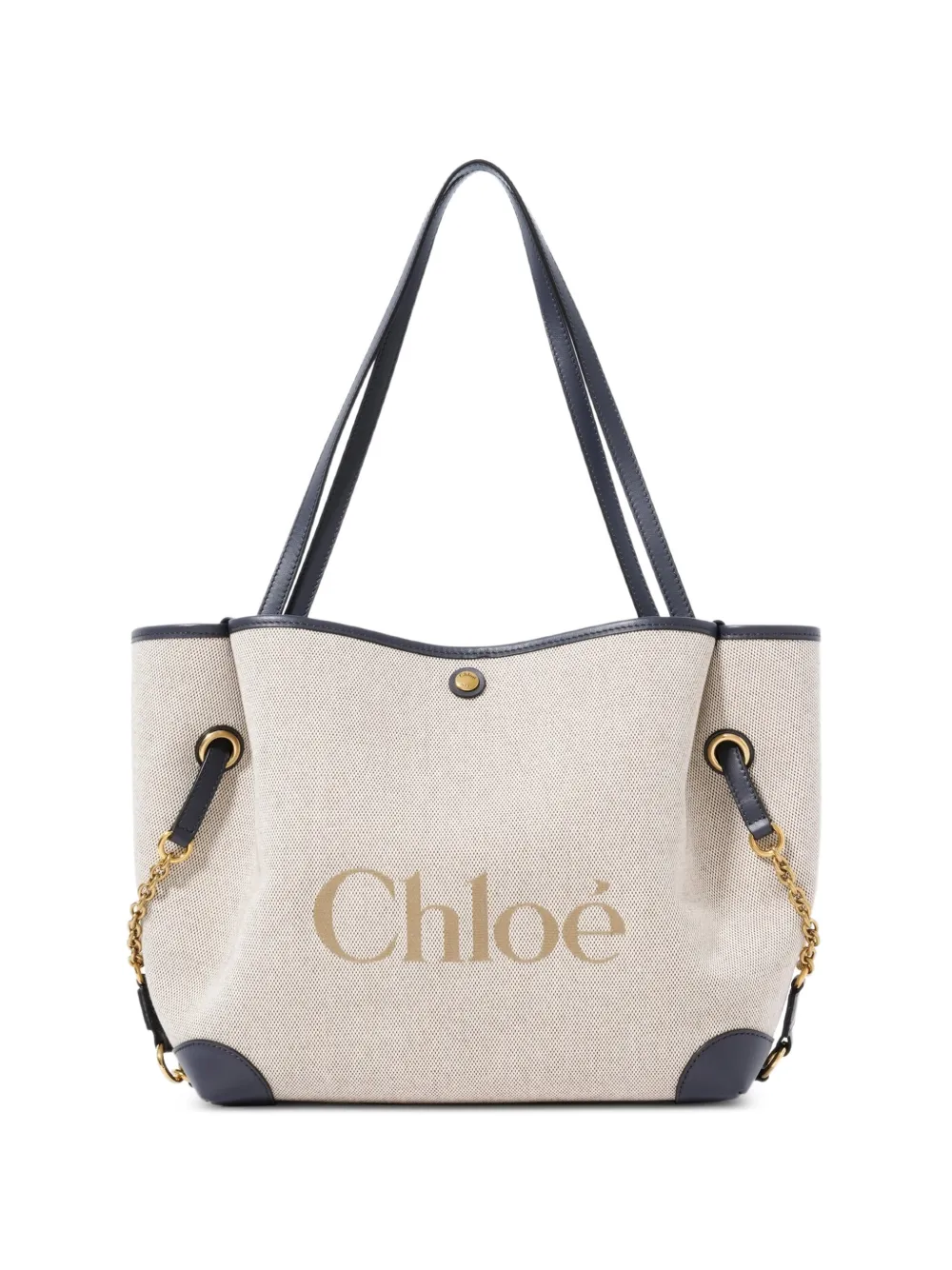 Chloé sac à main Clover en toile - Tons neutres