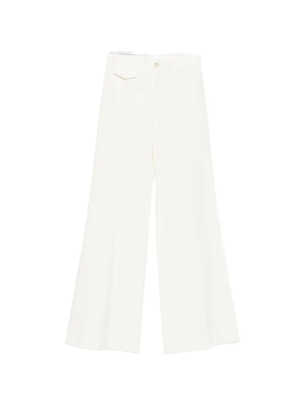 Chloé high-rise flared trousers - Weiß
