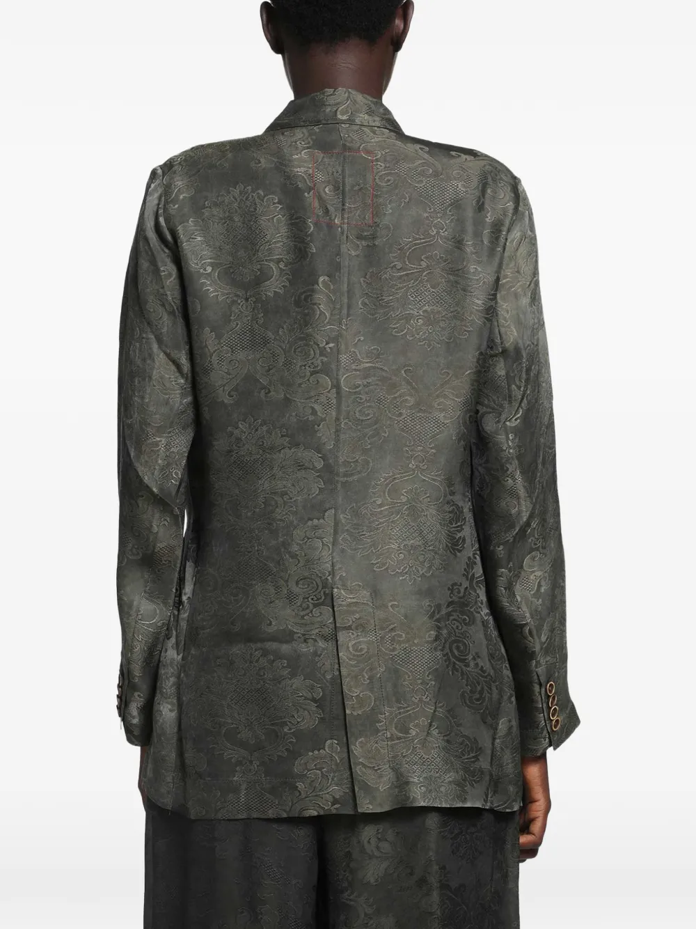 Uma Wang Blazer met wikkelsluiting Groen