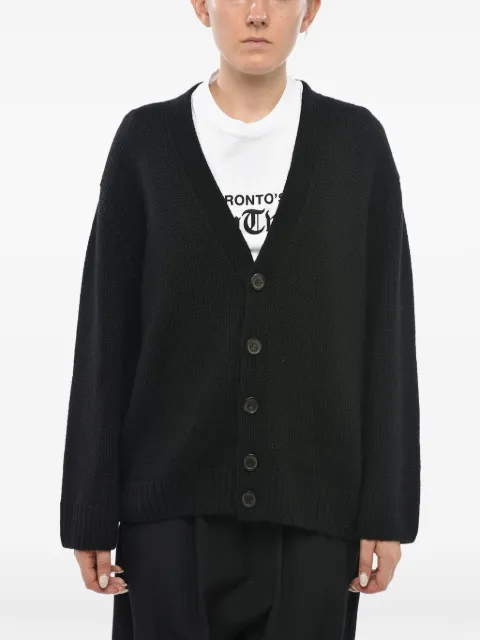 DSQUARED2 logo-button V-neck cardigan