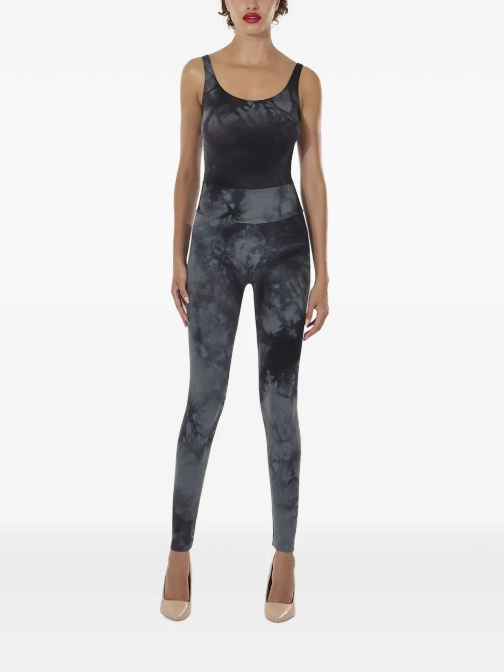 Wolford Fatal body met tie-dye print Zwart