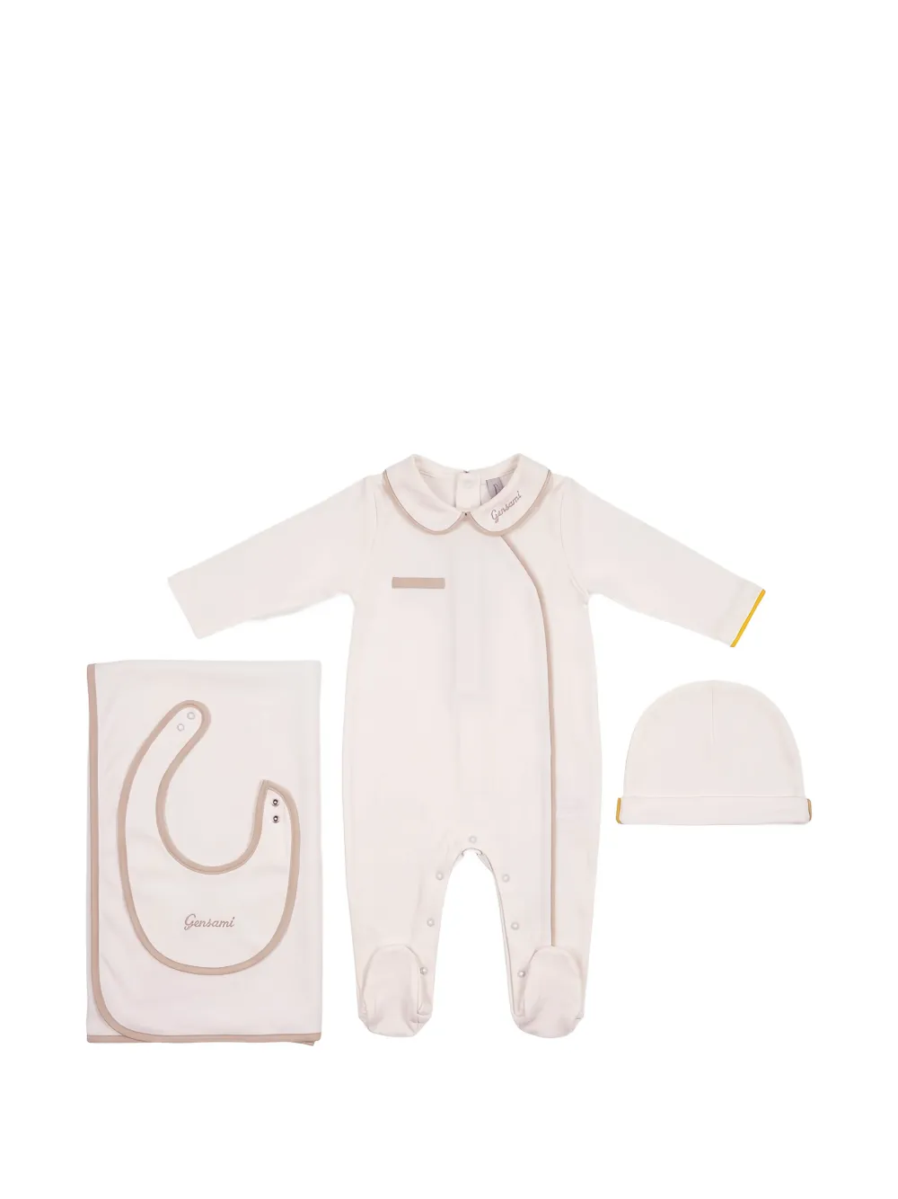 Gensami kids babygrow set (set of four) - Nude
