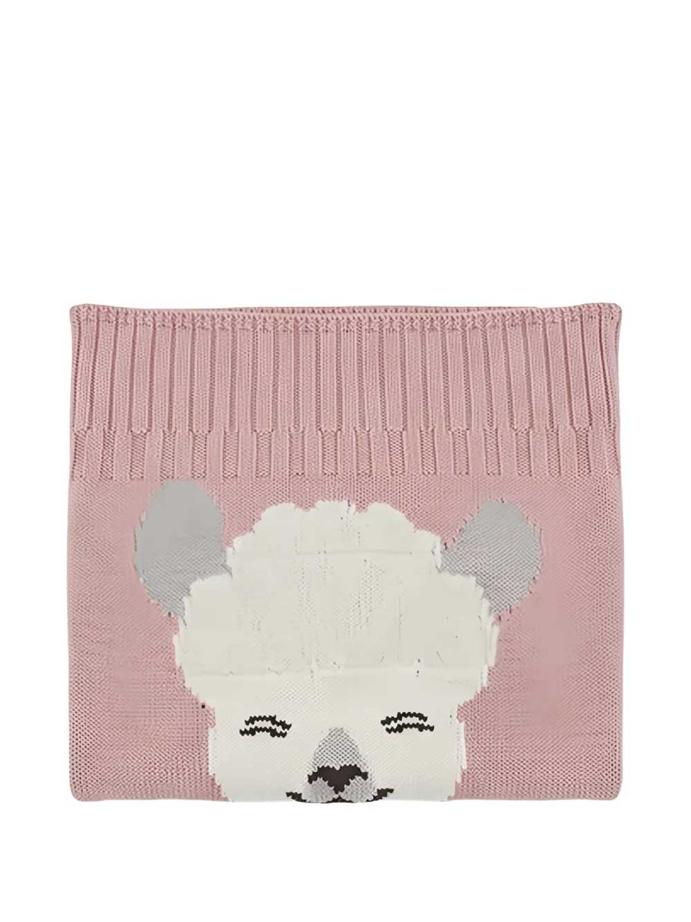 Gensami kids alpaca-intarsia knitted blanket - Rosa