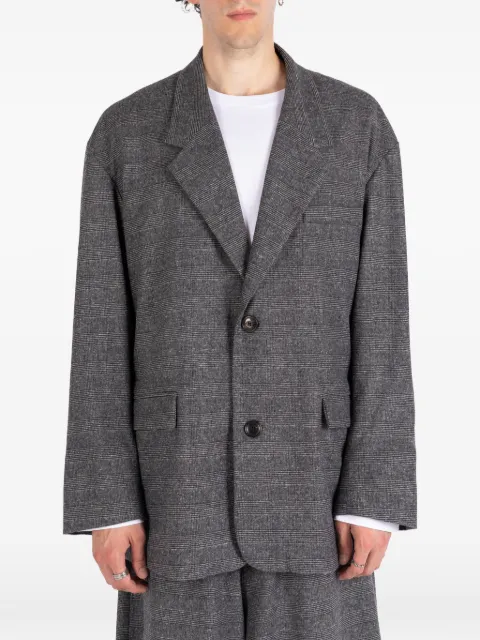 Société Anonyme checked wool blazer