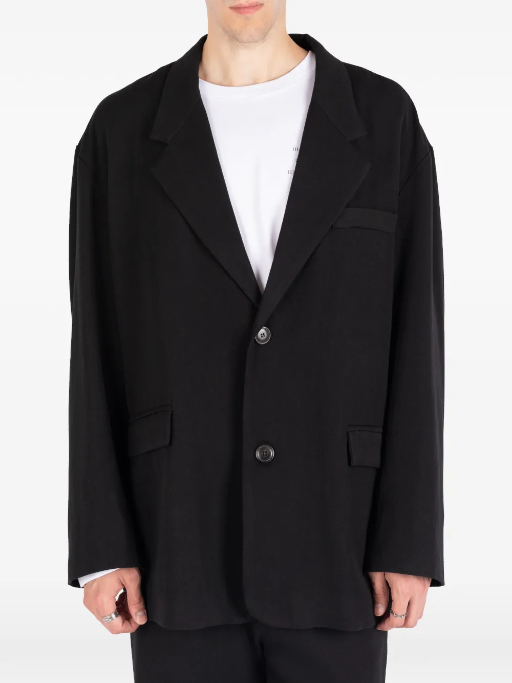 Société Anonyme Berry oversized wool jacket - Nero