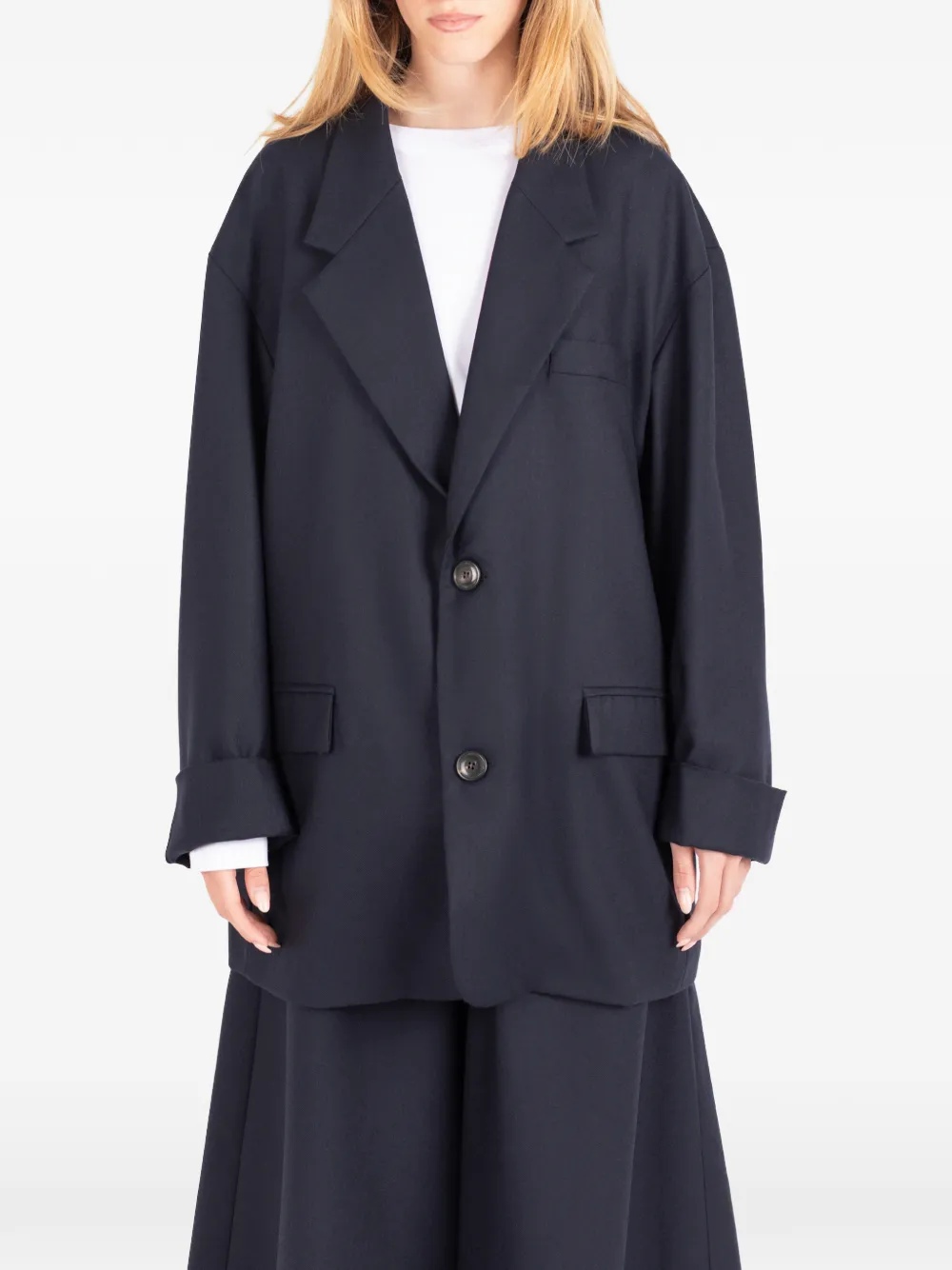 Société Anonyme Oversized wollen blazer Blauw