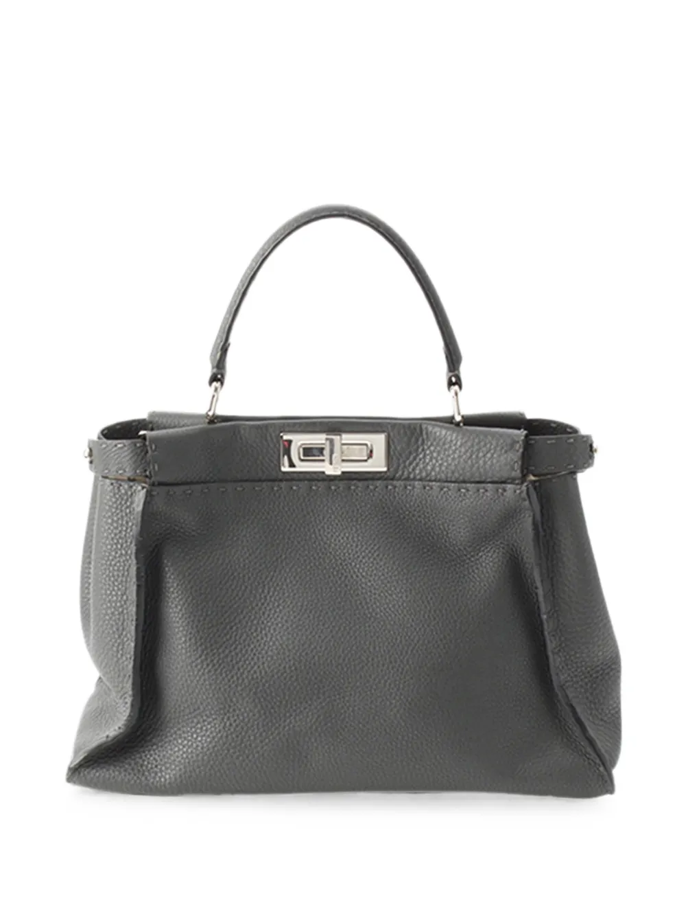 Fendi Pre-Owned 2000-2010 Medium Leather Selleria Peekaboo Iconic satchel - Grau
