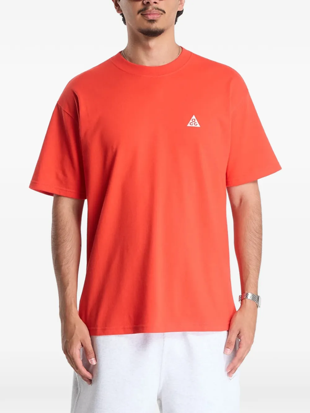Nike ACG 반소매 티셔츠 | 오렌지 | Image 1