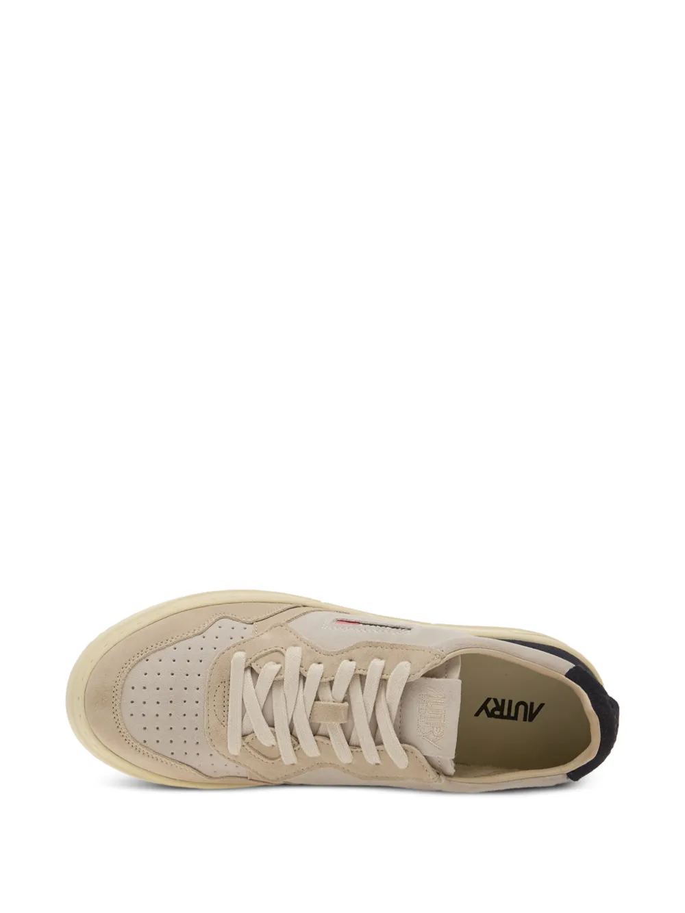 Autry Medalist Low driekleurige sneakers in suède Beige