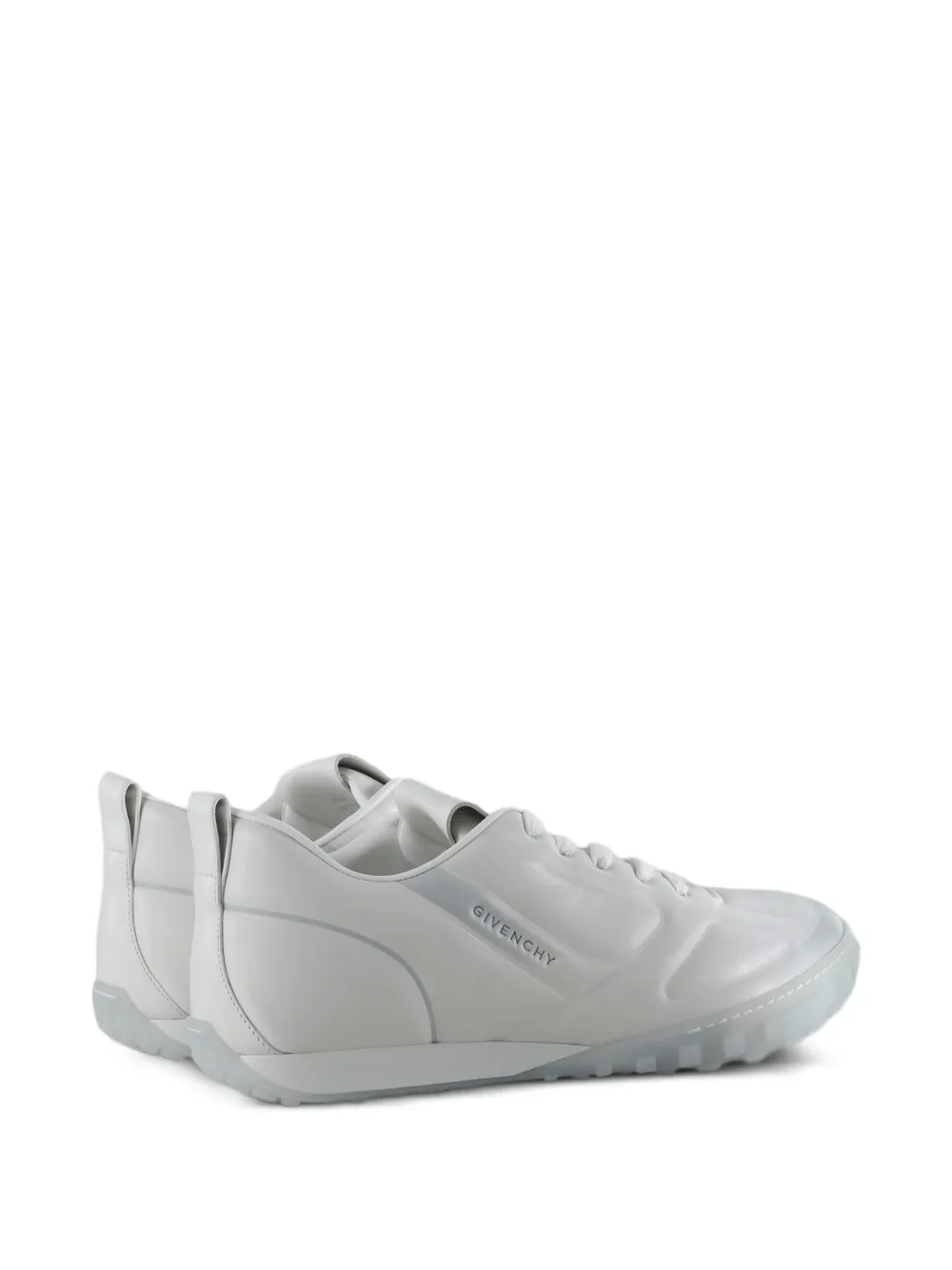 Givenchy Glide logo-print leather low-top sneakers Wit