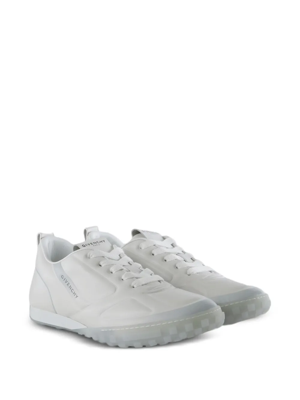 Givenchy Glide logo-print leather low-top sneakers Wit
