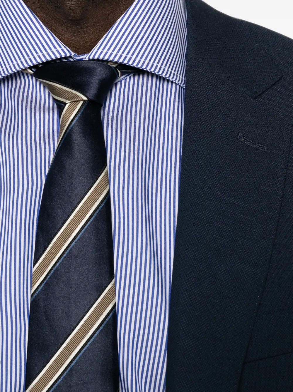Barba Gestreept overhemd Wit