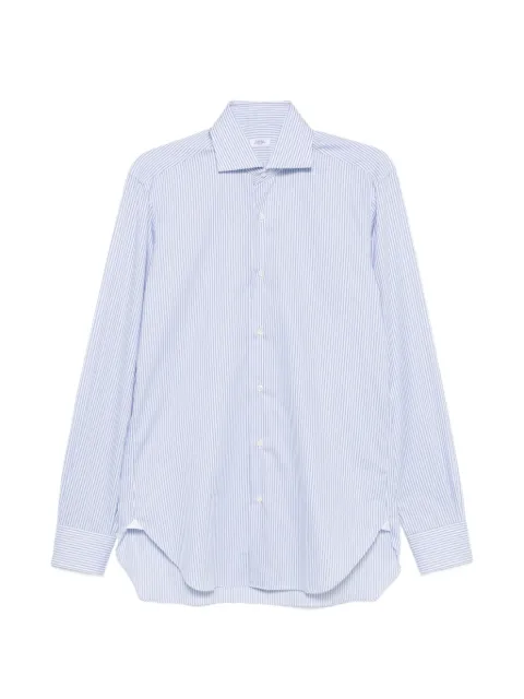 Barba vertical-stripe long-sleeve shirt