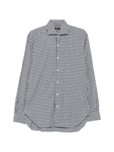 Barba gingham long-sleeve shirt