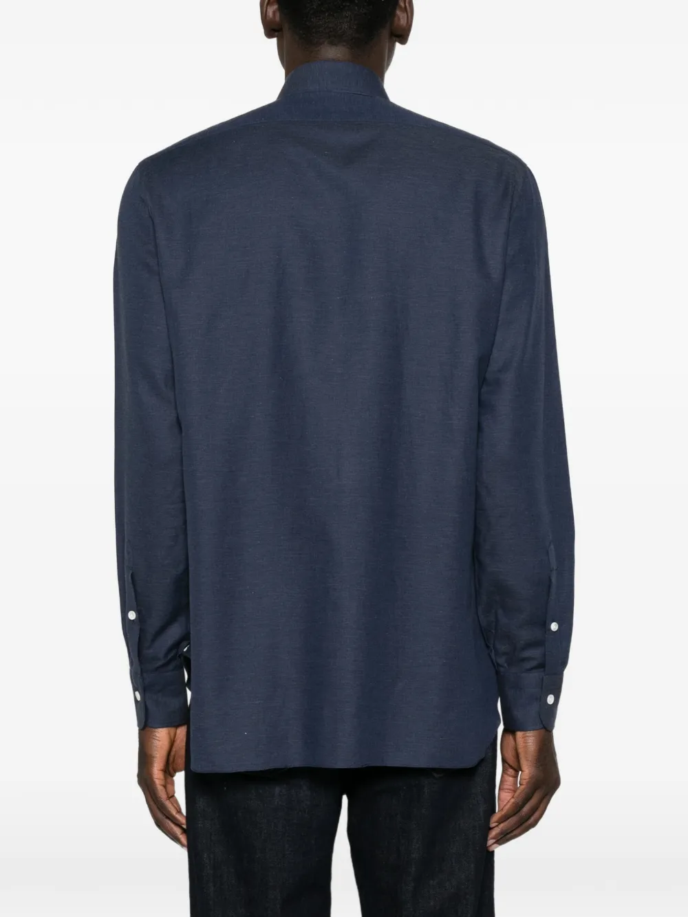 Barba Button-down overhemd Blauw