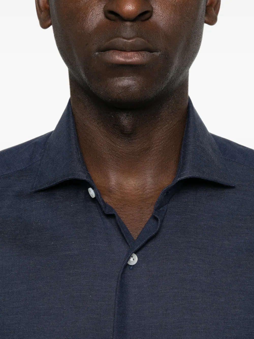 Barba Button-down overhemd Blauw