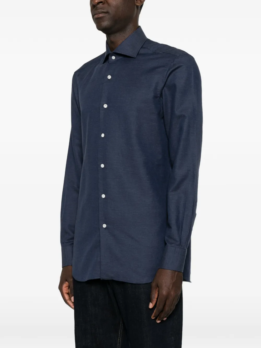 Barba Button-down overhemd Blauw