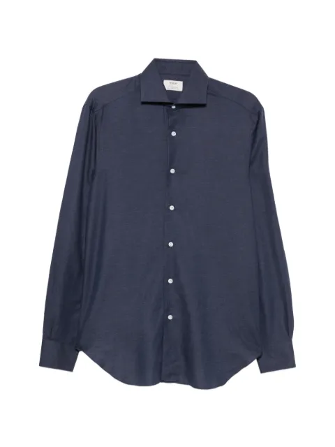 Barba spread-collar button-up shirt