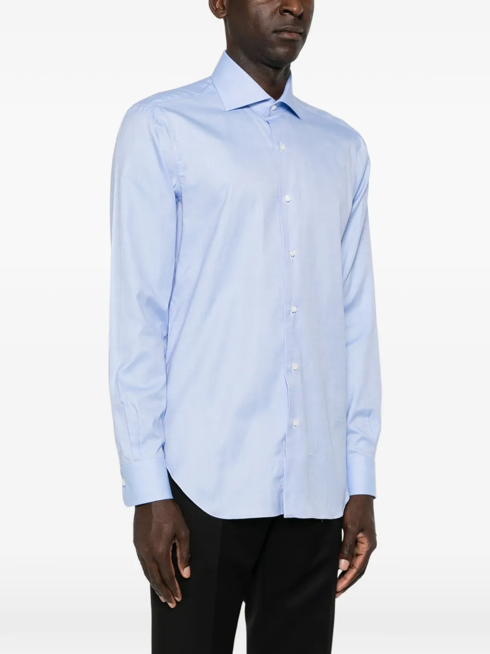 Barba Button-down overhemd Blauw