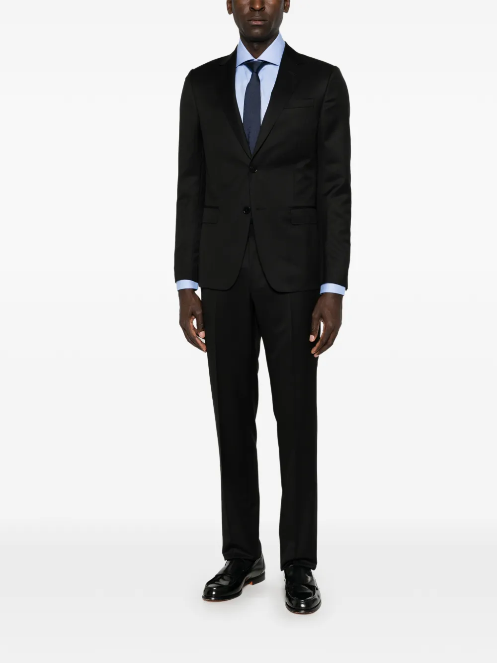 Barba Button-down overhemd Blauw