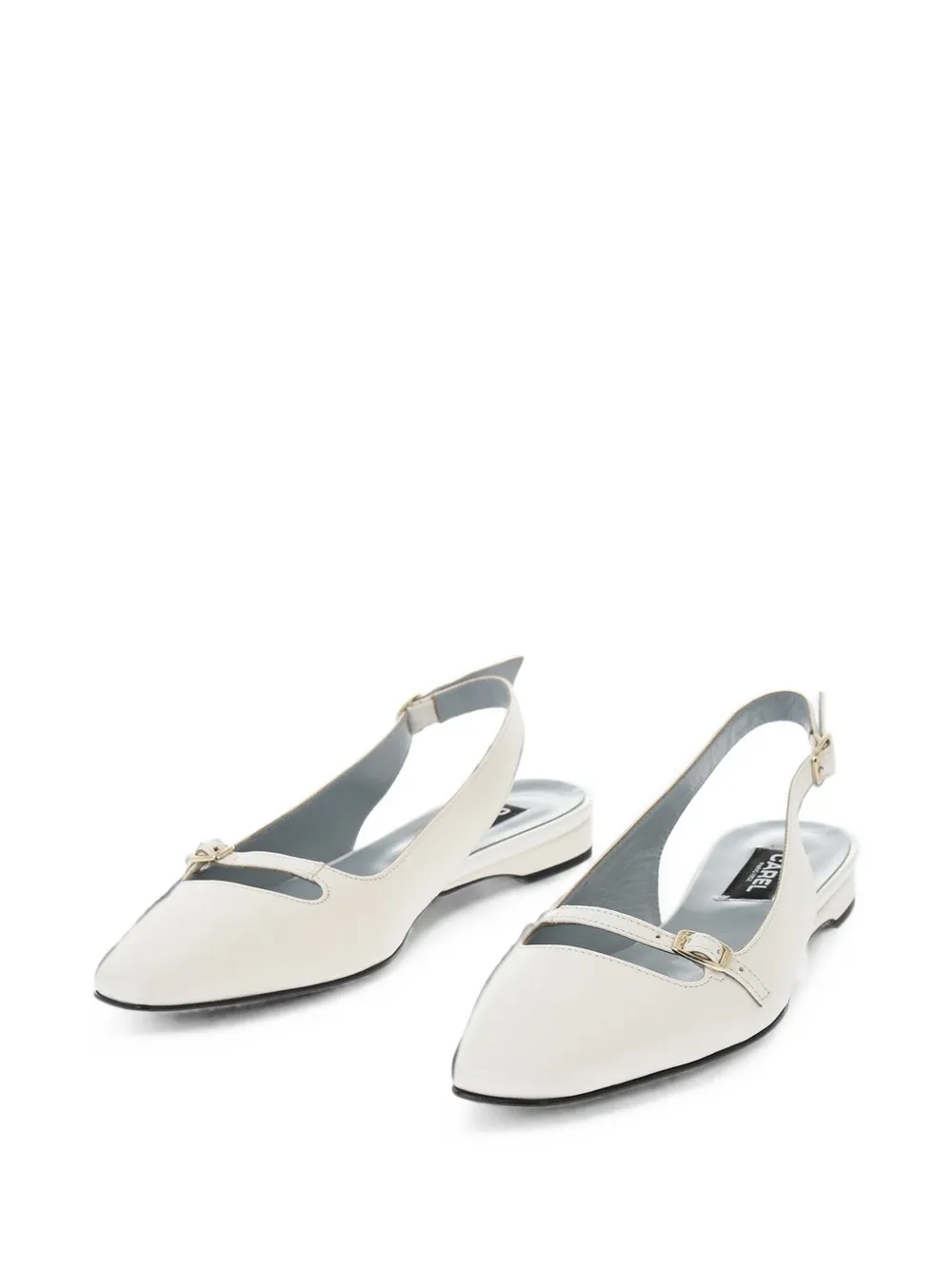 Carel Paris Ninon slingback flat pumps Beige