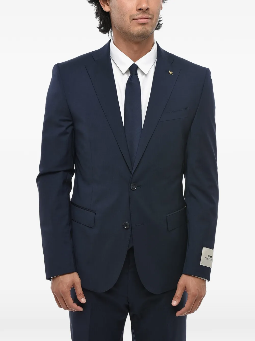 Corneliani single-breasted flap-pocket suit