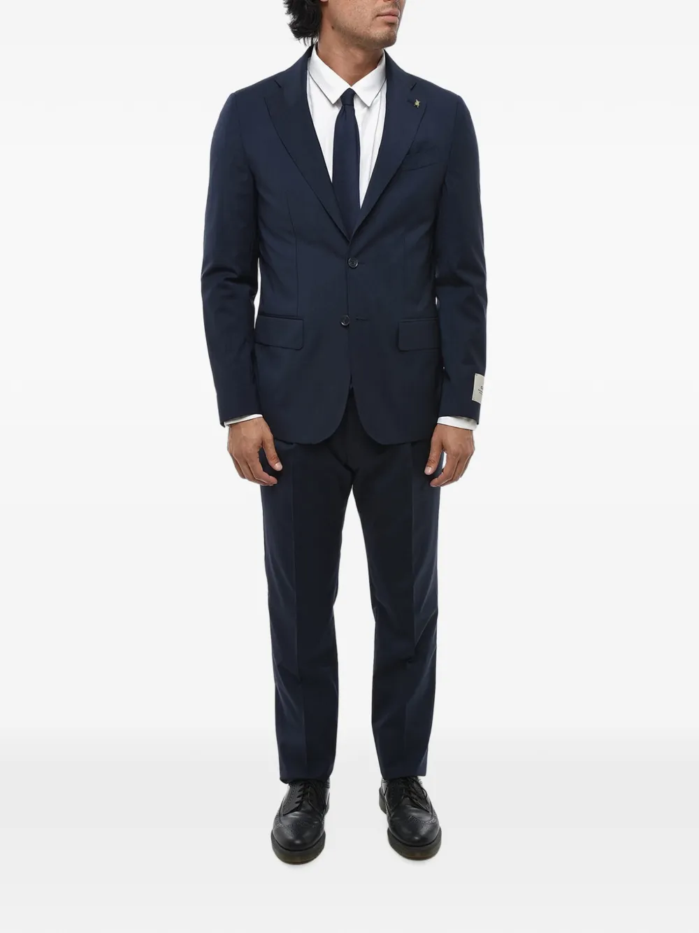 Corneliani stretch-wool suit · 50