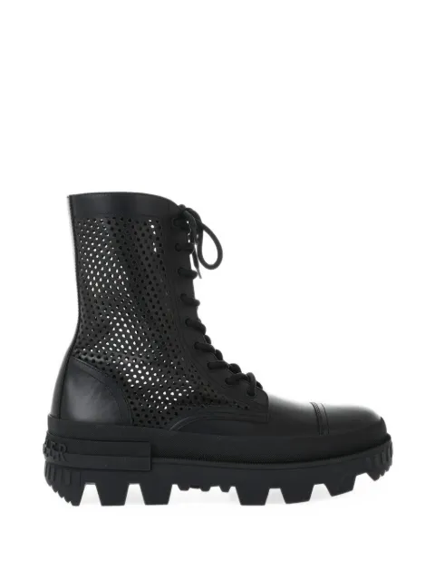 Moncler Carinne laser-cut combat boots