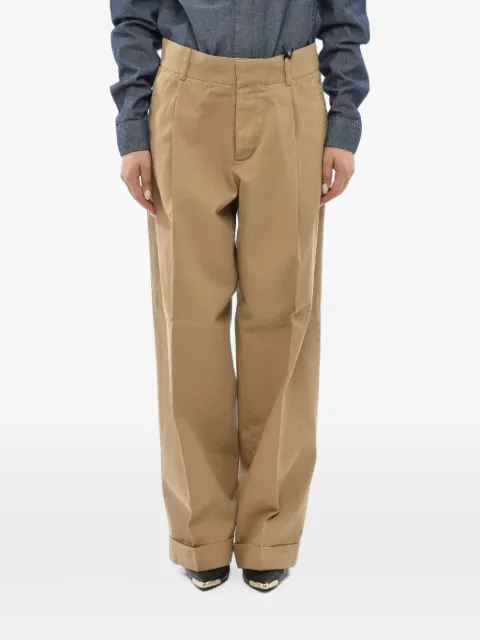 DSQUARED2 single-pleat straight-leg trousers