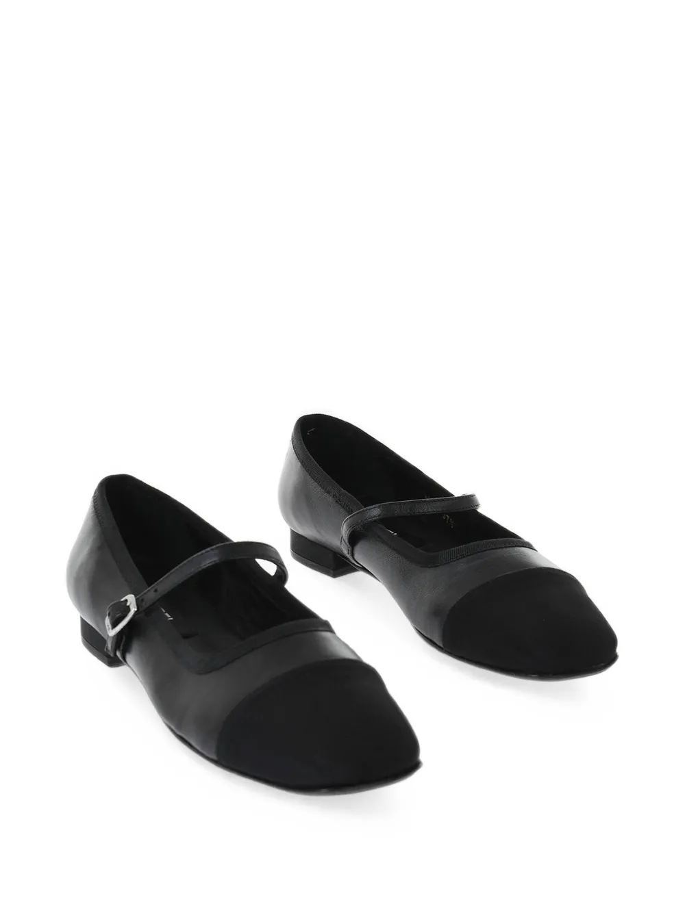 Carel Paris Gisele buckle-strap ballet flats Zwart