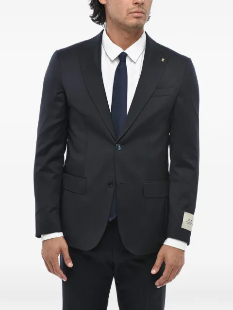 Corneliani peak-lapel single-breasted suit