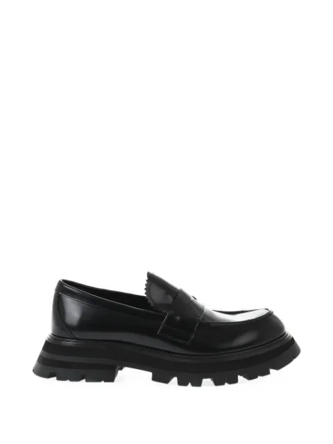 Alexander McQueen lug-sole penny-sole loafers