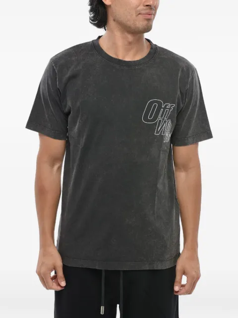Off-White Outline Arrow acid-wash T-shirt